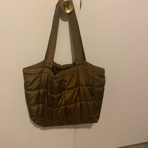 Brown tote bag
